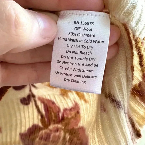 Spartina 449 Fall Floral Crewneck Sweater, Size Medium - Picture 16 of 16